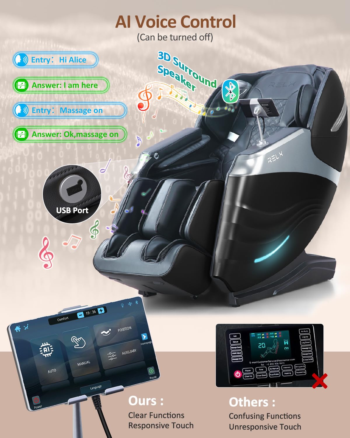 Full Body Zero Gravity SL-Track Massage Chair
