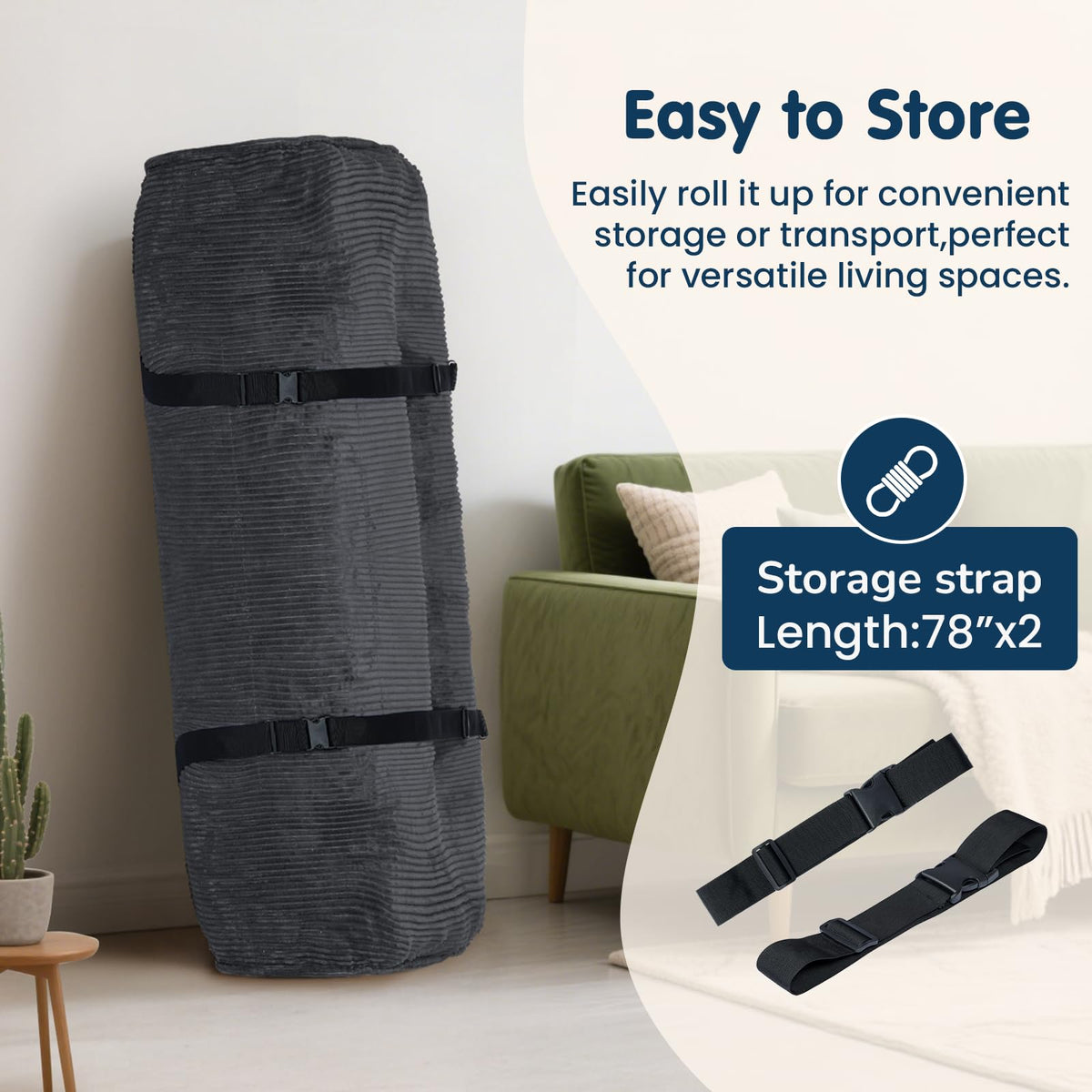 Full Corduroy Futon Mattress