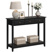 Console Table with 3 Drawers & Storage Shelf