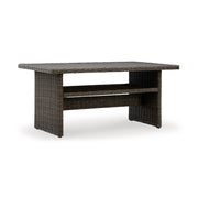 Signature Design by Ashley Brook Ranch Outdoor Dining Table with Storage