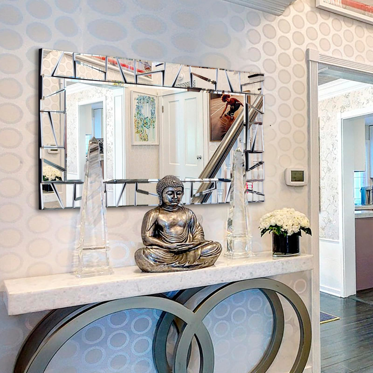 Rectangular Beveled Wall Mirror