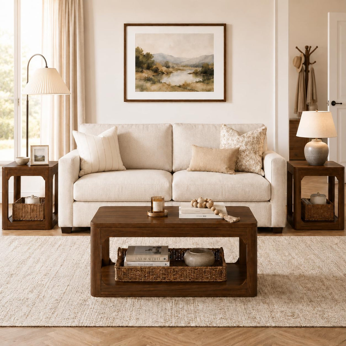 3-Piece Rounded Storage Table Set