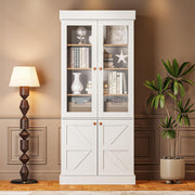 3-Piece Farmhouse TV Stand & Bookcase Set