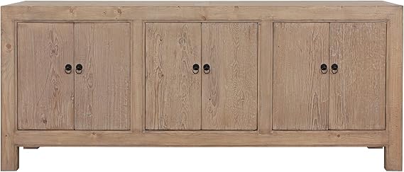 Reclaimed Wood Sideboard Buffet Cabinet with 6 Drawers