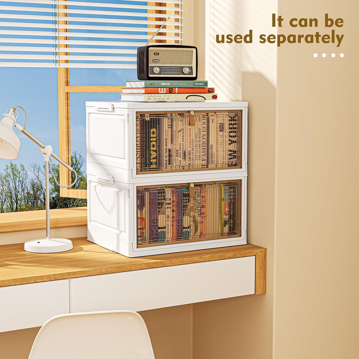 4-Tier Stackable Storage Bins