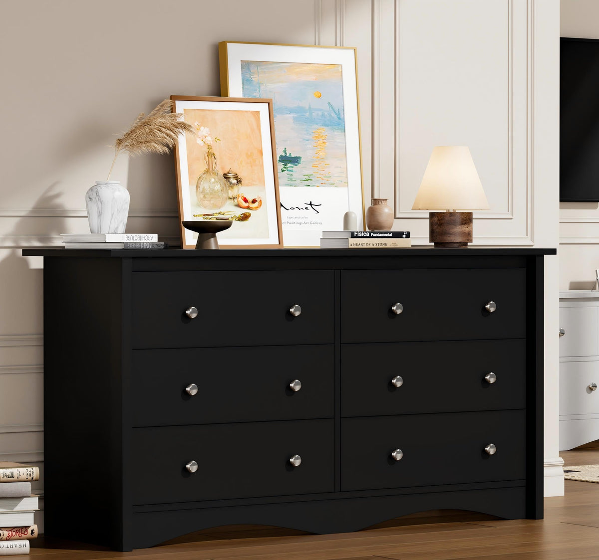 6-Drawer Wood Dresser