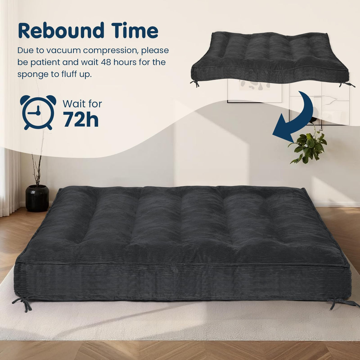Full Corduroy Futon Mattress