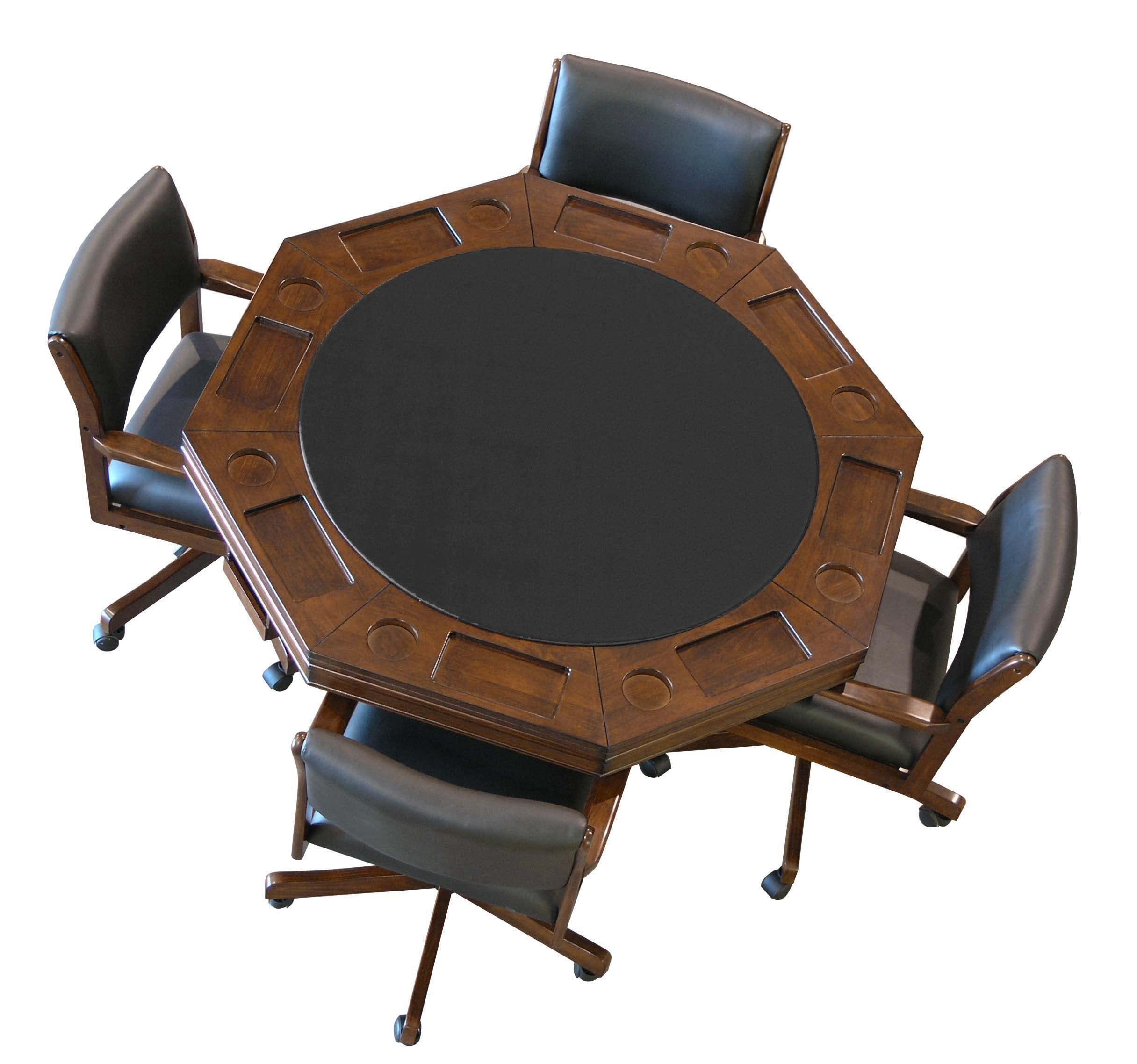 3-in-1 Game & Dining Table Set with Chairs