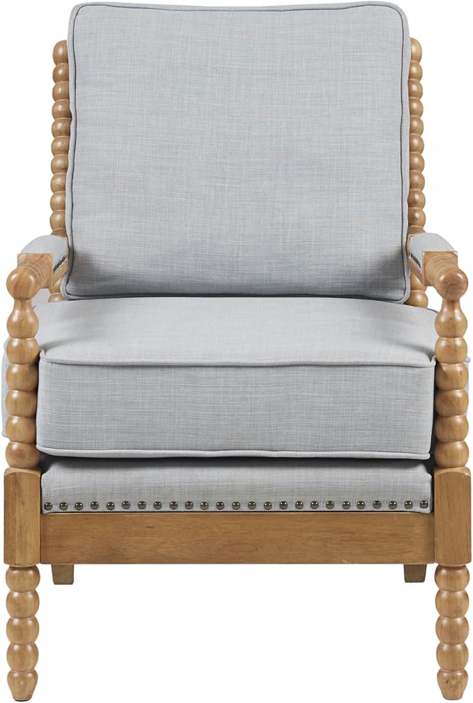 Accent Armchair with Solid Wood Frame