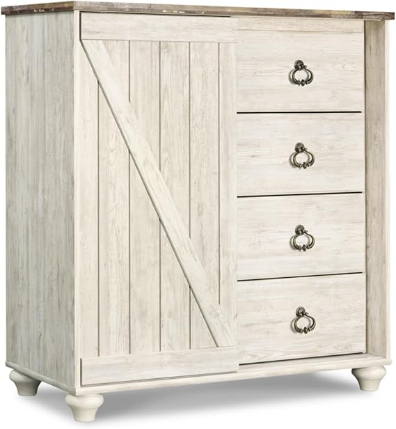 Whitewash Chest of Drawers