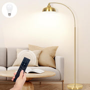 Arc Floor Lamp with Remote Control, Dimmable, 360° Adjustable Shade