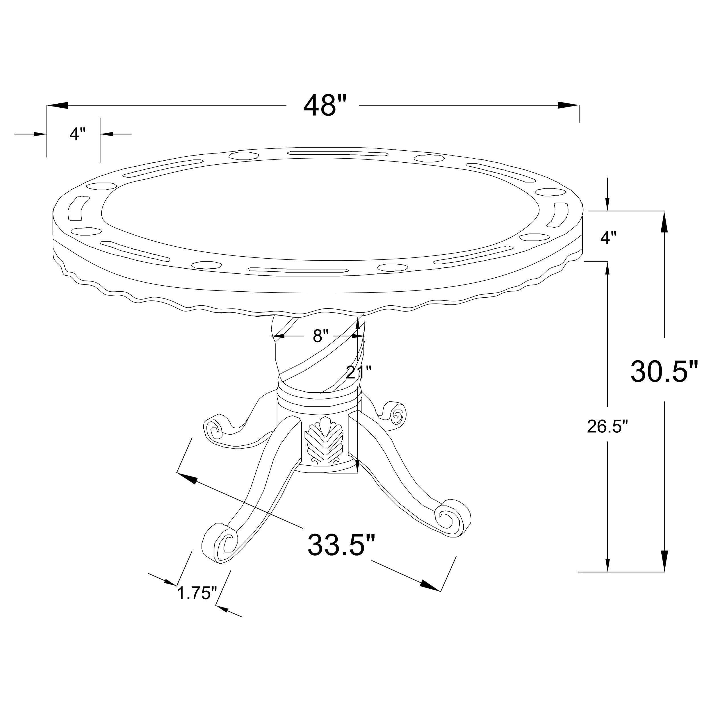 3-in-1 Round Game & Dining Table