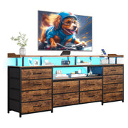 BTHFST 12 Drawers TV Stand Dresser for Bedroom for 55, 60, 70 inch TV