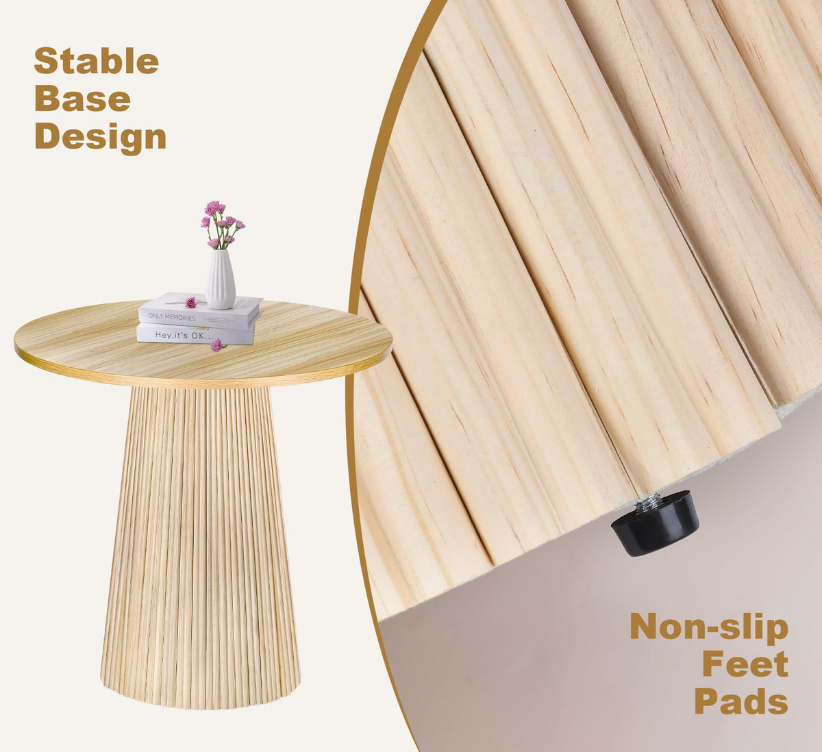 Round Rattan Dining Table