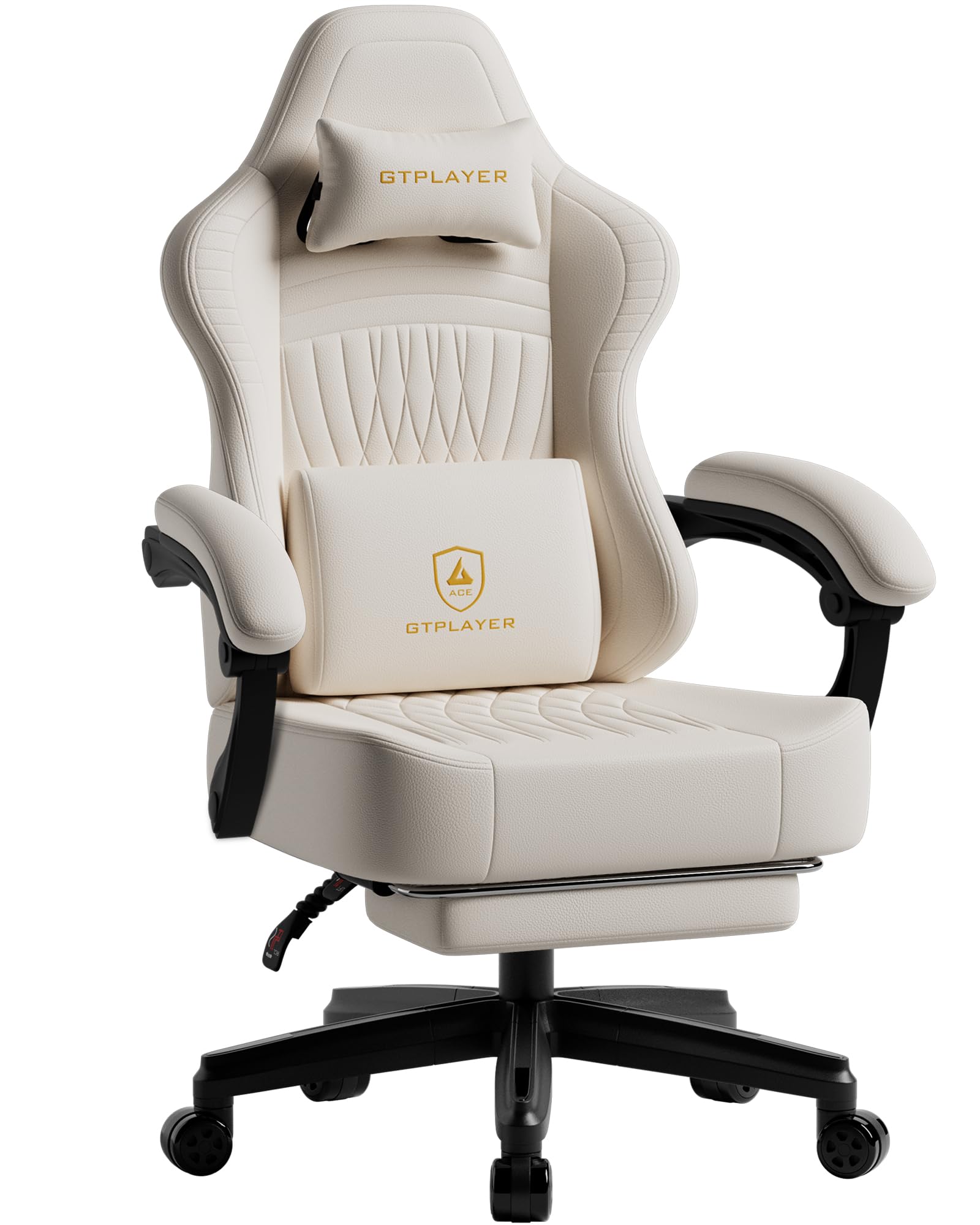 Oversized Gaming Chair with Footrest & Linkage Armrests