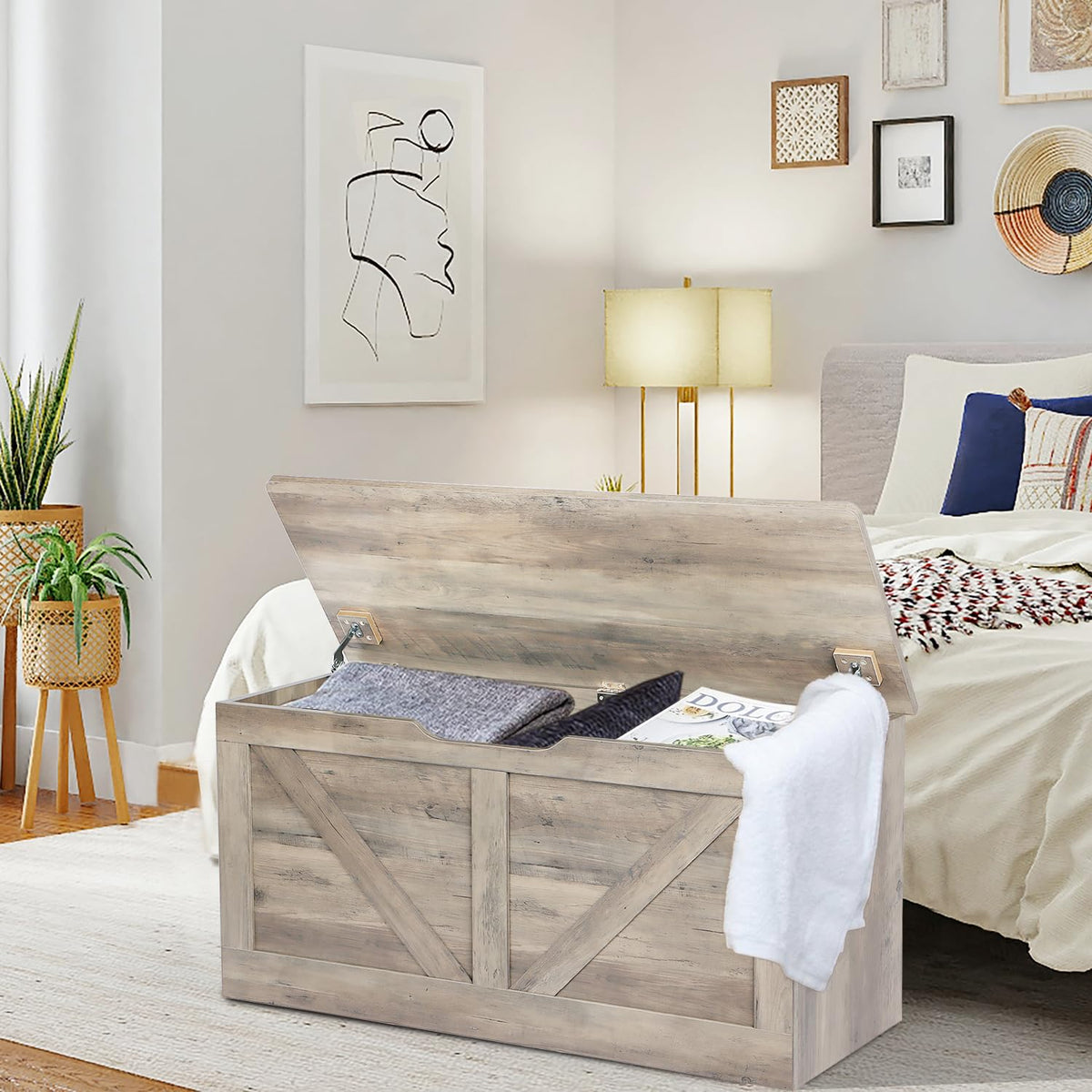 Wooden Storage Bench