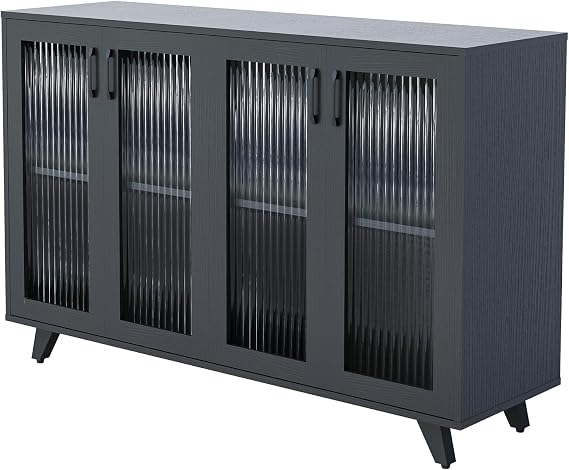 Black Buffet Storage Cabinet