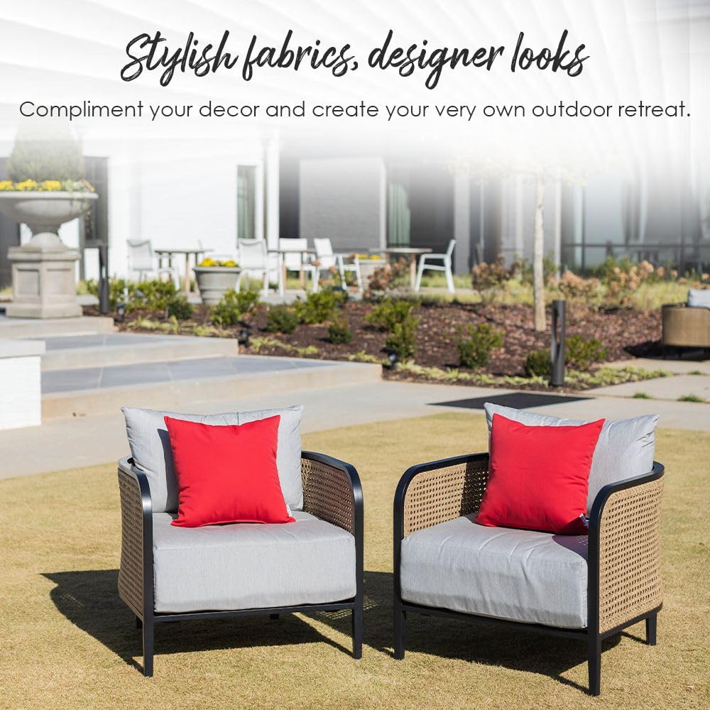 Indoor Outdoor Decorative Pillow Set of 4 – Square & Lumbar