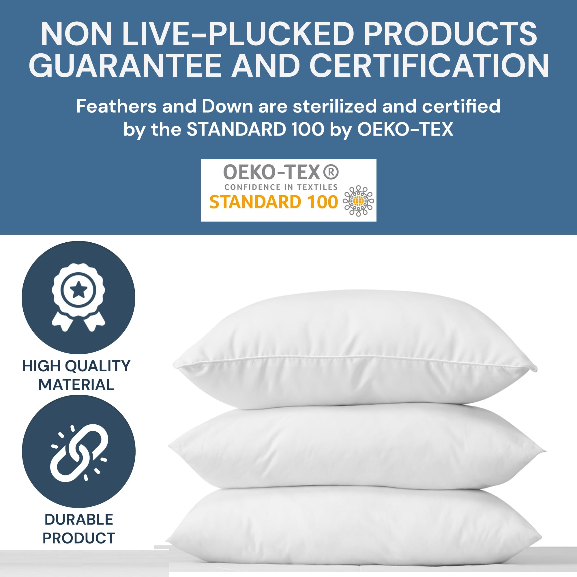 White Goose Down & Feather Body Pillow