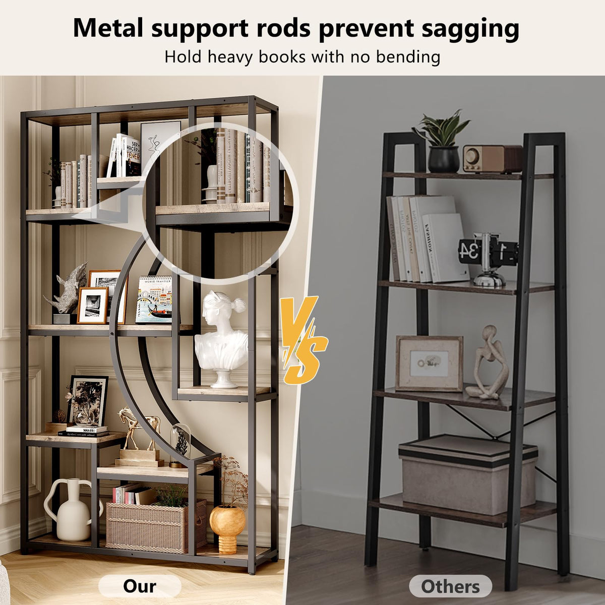 Geometric Bookshelf Set of 2
