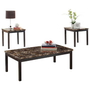 Faux Marble 3-Piece Occasional Table Set