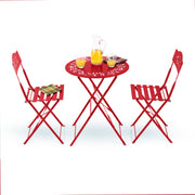 3-Piece Bistro Set – Folding Table & 2 Chairs
