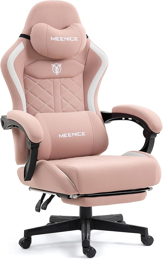Oversized Gaming Chair with Pocket Spring Cushion & Massage Lumbar Support