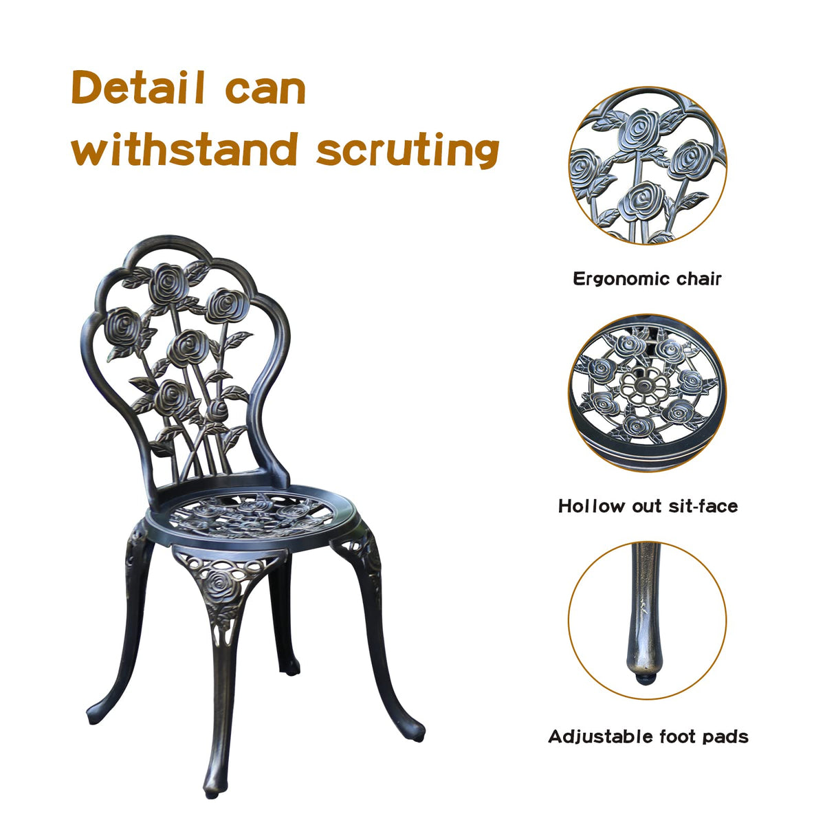 Cast Aluminum Bistro Set