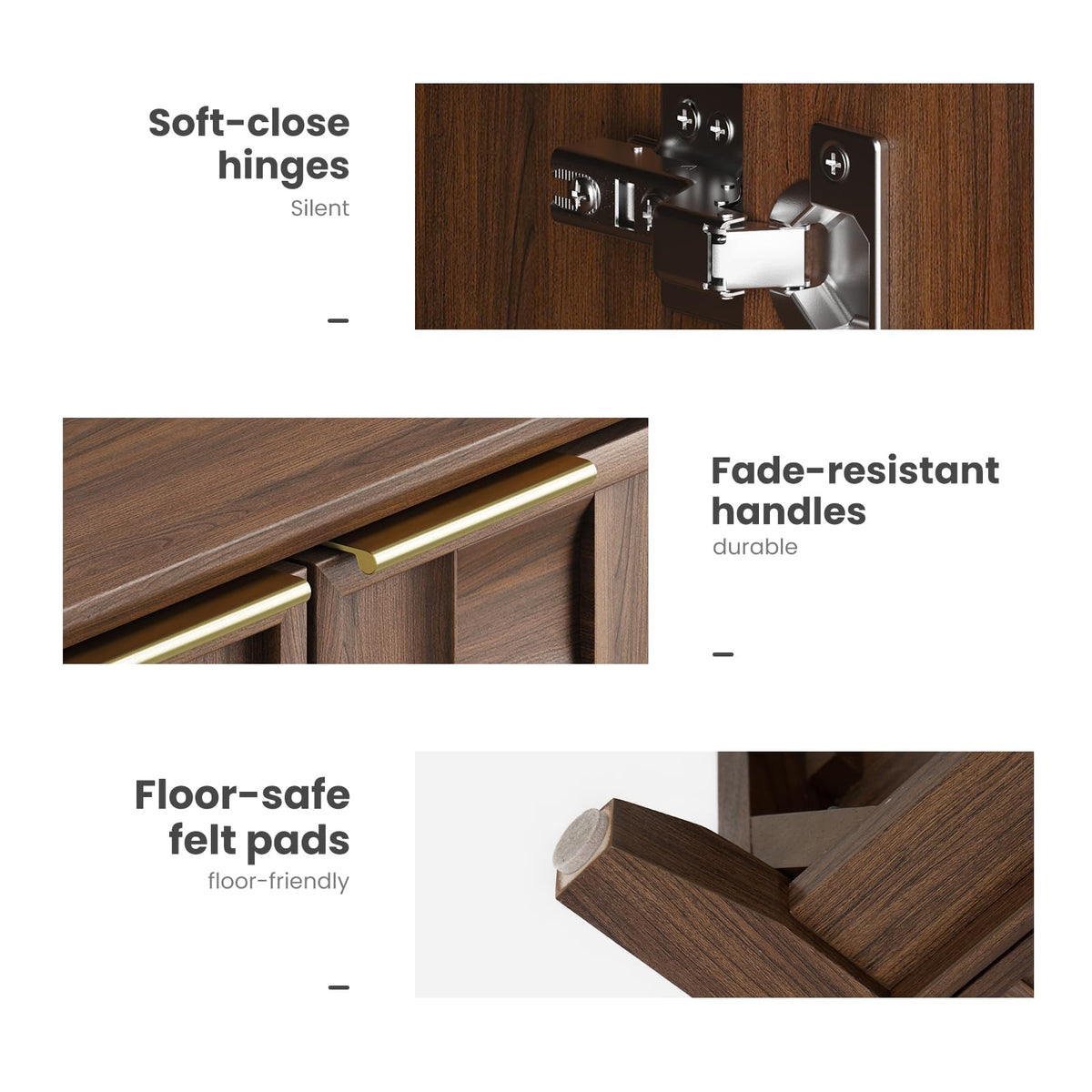 Walnut Fluted Sideboard
