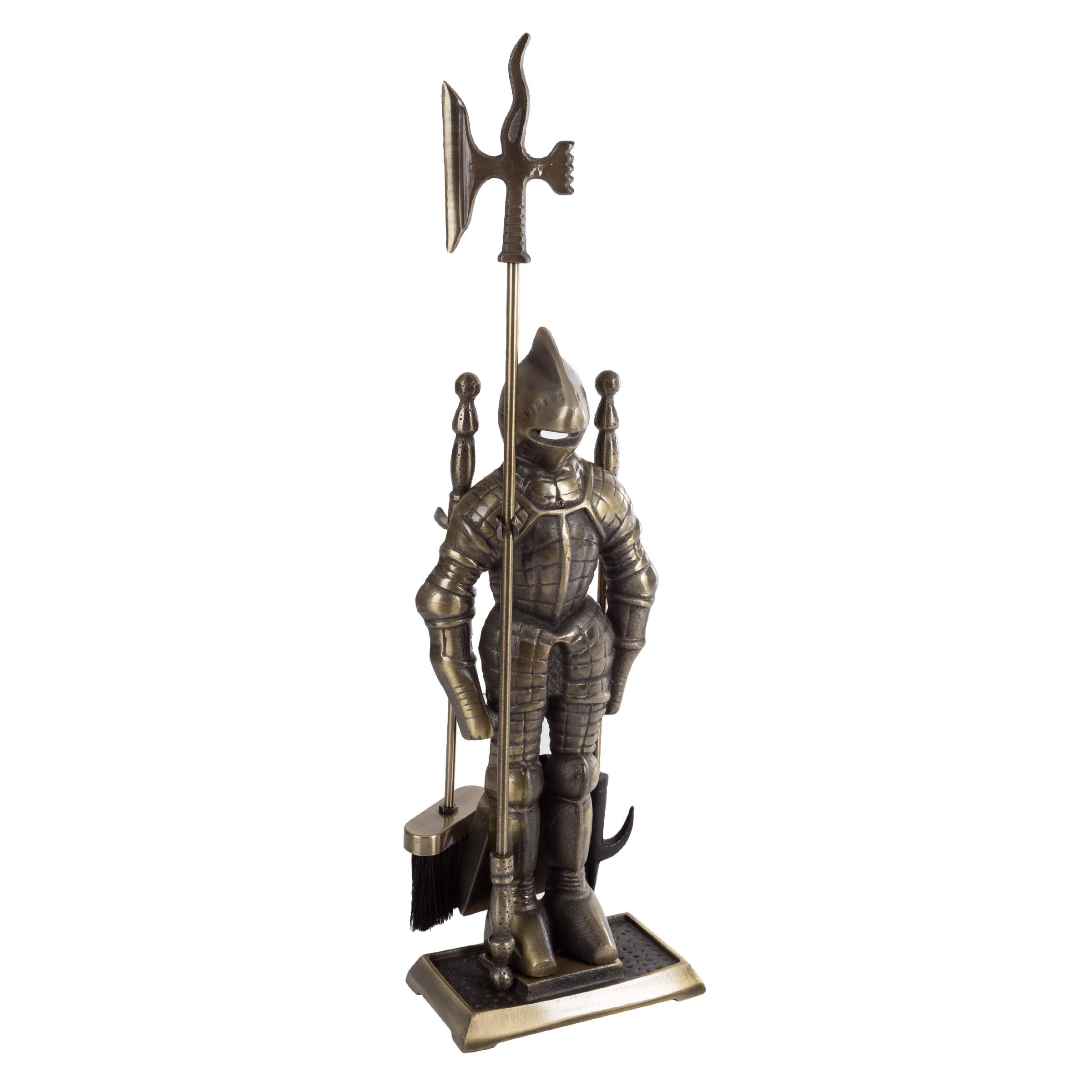 Medieval Knight 3-Piece Fireplace Tool Set