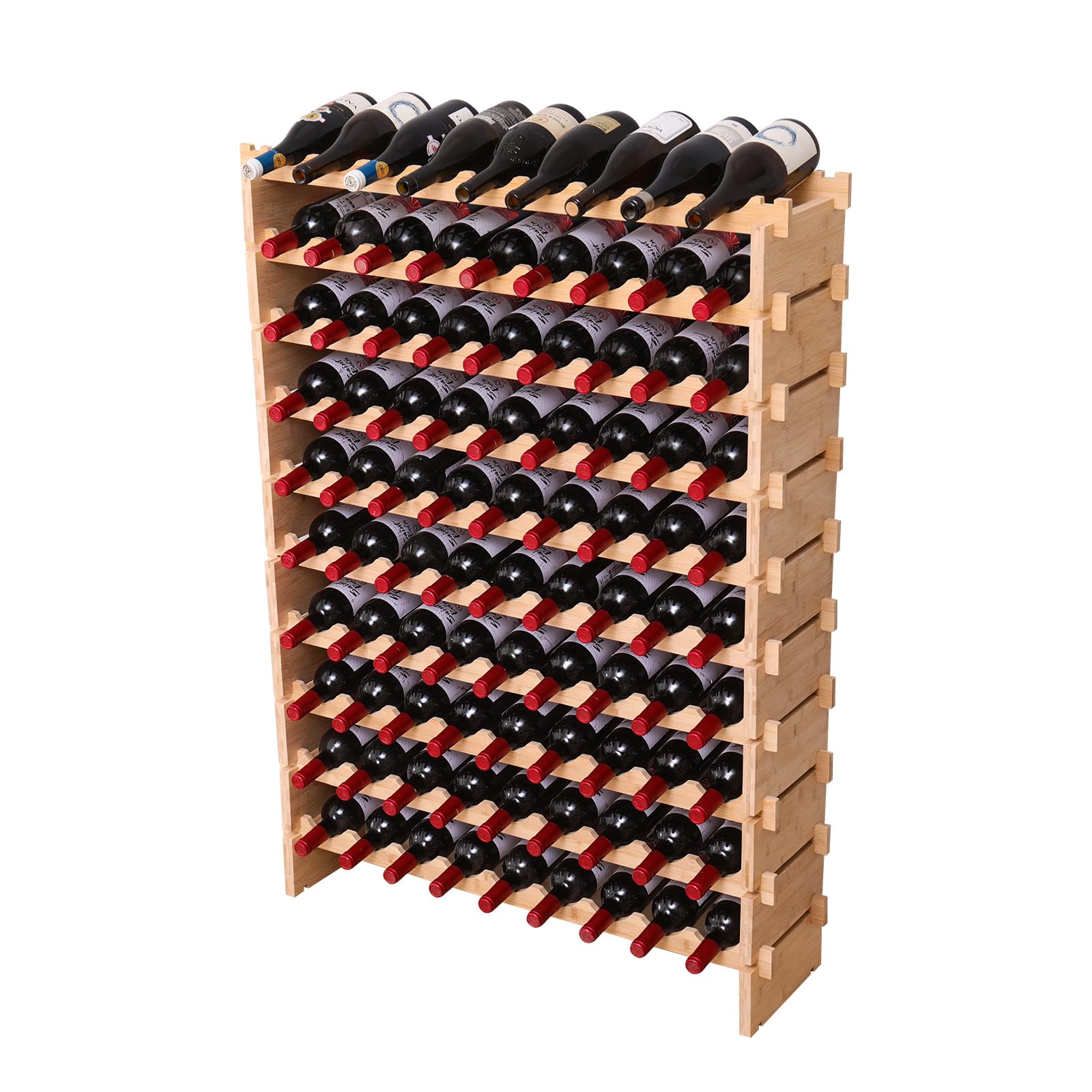 Bamboo Wine Rack – 72 & 90 Bottle