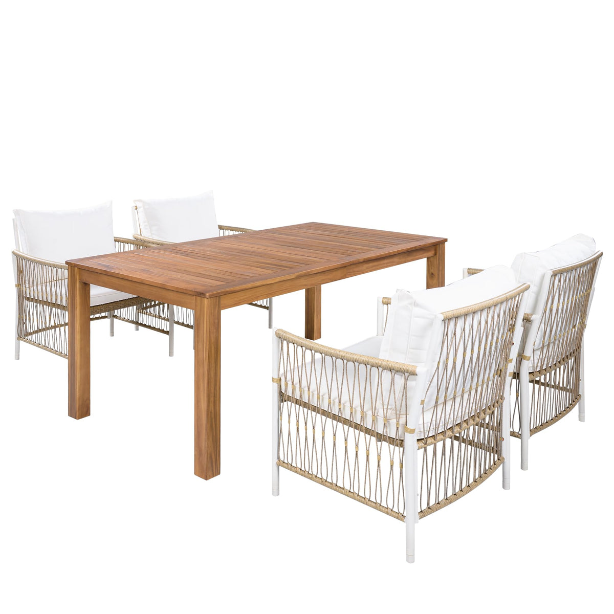 5-Piece Acacia Patio Dining Set