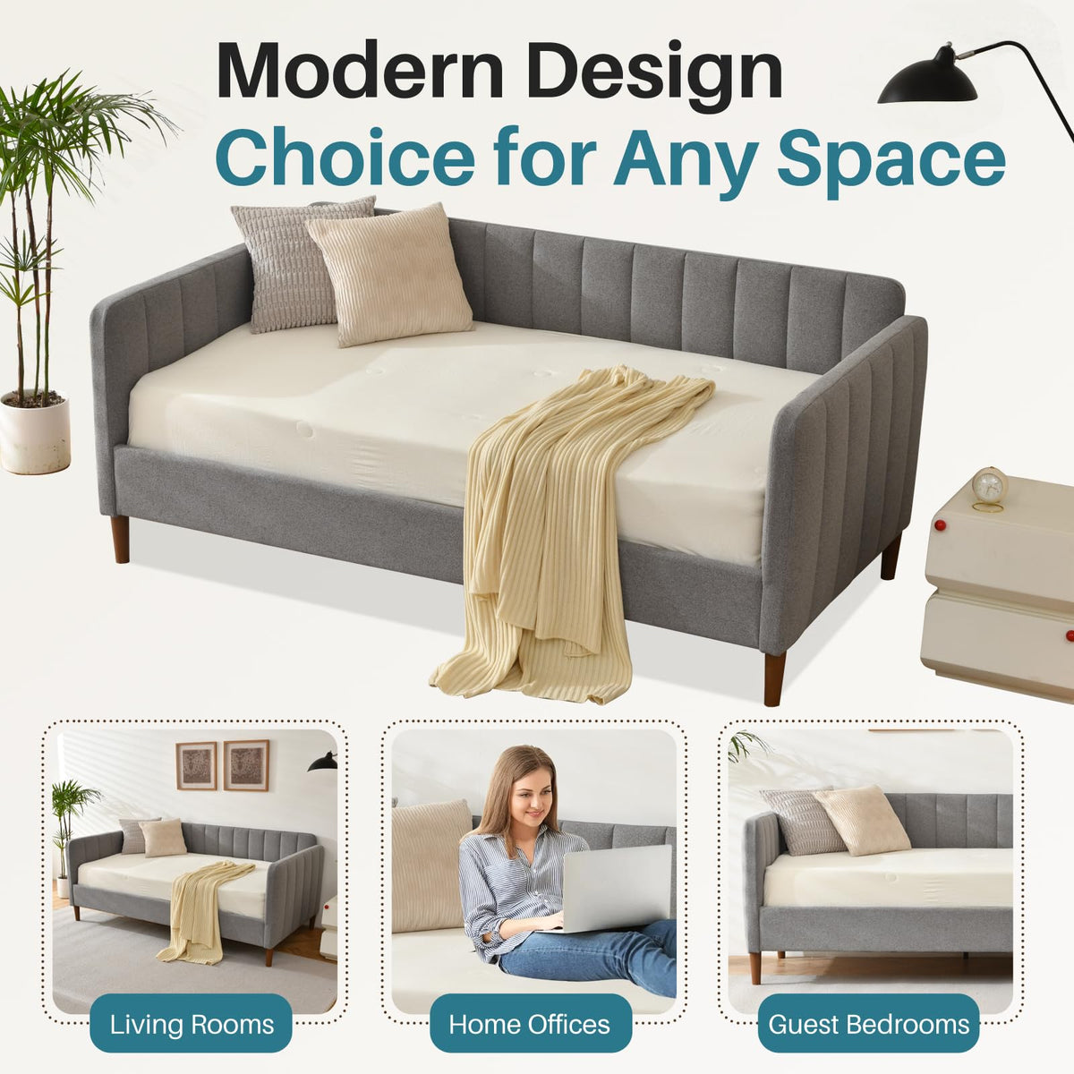 Twin Upholstered Daybed