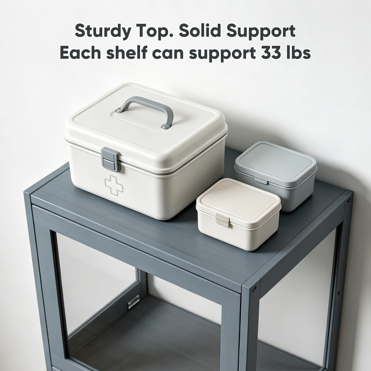 4-Tier Acrylic Door Display Cabinet