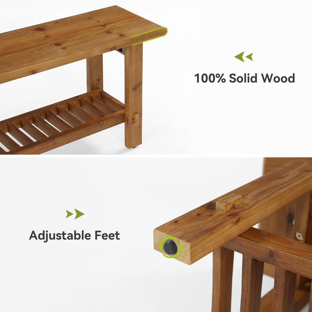 Pine Entryway Storage Bench