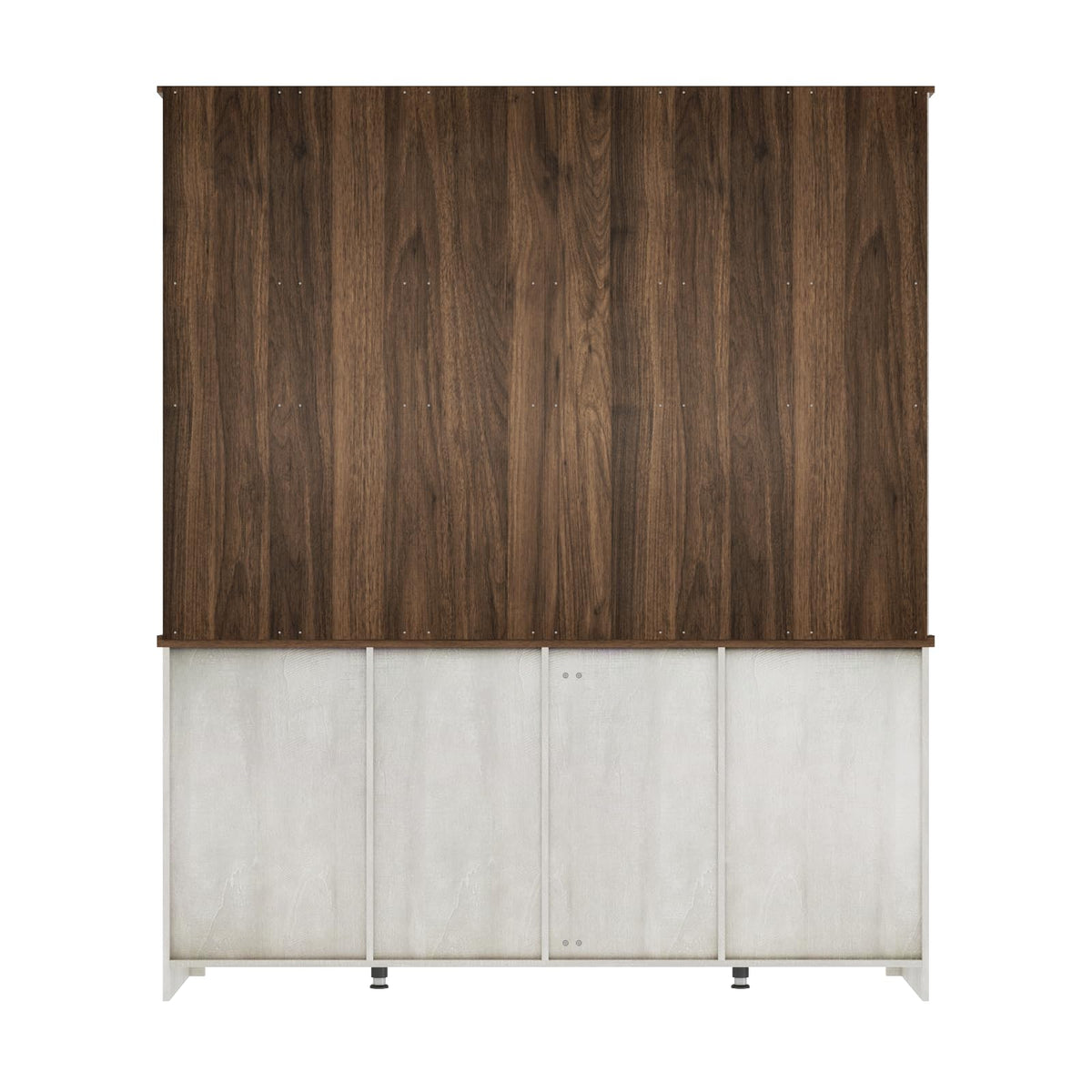 Bobve 78 * 67" Large Farmhouse Pantry Cabinet with Countertop, Buffet Cabinet,Tall Kitchen Hutch with Partitions and 6 Drawers,Suitable for Kitchen,Dining Rooms,Easy to Assemble