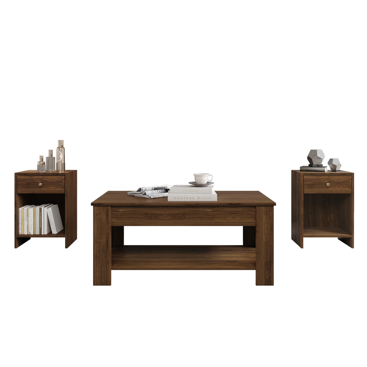 3-Piece Lift-Top Coffee Table Set