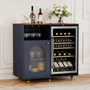Arched Glass Bar Cabinet