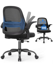 Amseatec Mesh Office Chair, Ergonomic Home Office Chair with Flip-Up Arms