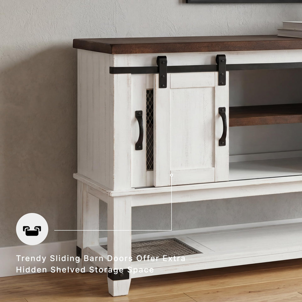 Signature Design by Ashley Valebeck Buffet Sideboard, Farmhouse Coffee Bar