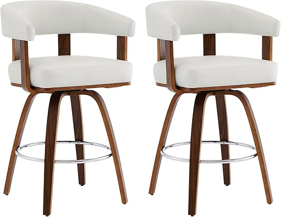 Swivel Counter Height Bar Stools Set of 2