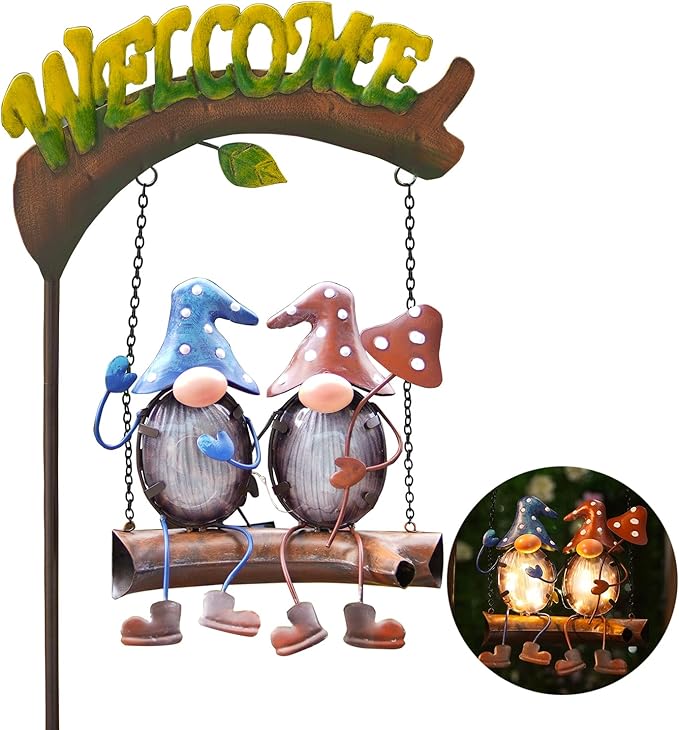 Solar Swing Garden Stake Light