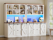 2-Drawer File Cabinet with Power Strip & LED Lights