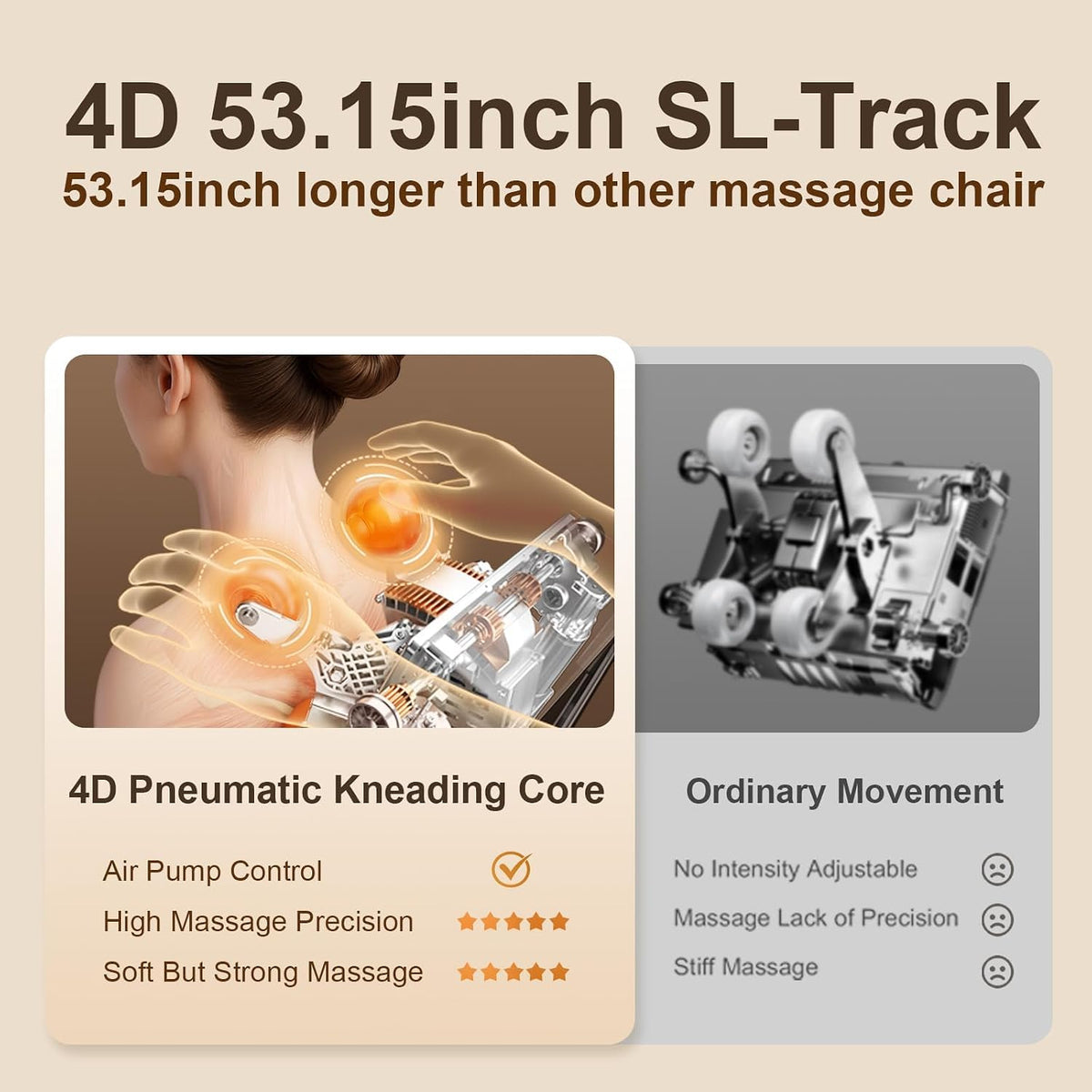 Amzyes 2026 4D Massage Chair Full Body, Zero Gravity Recliner
