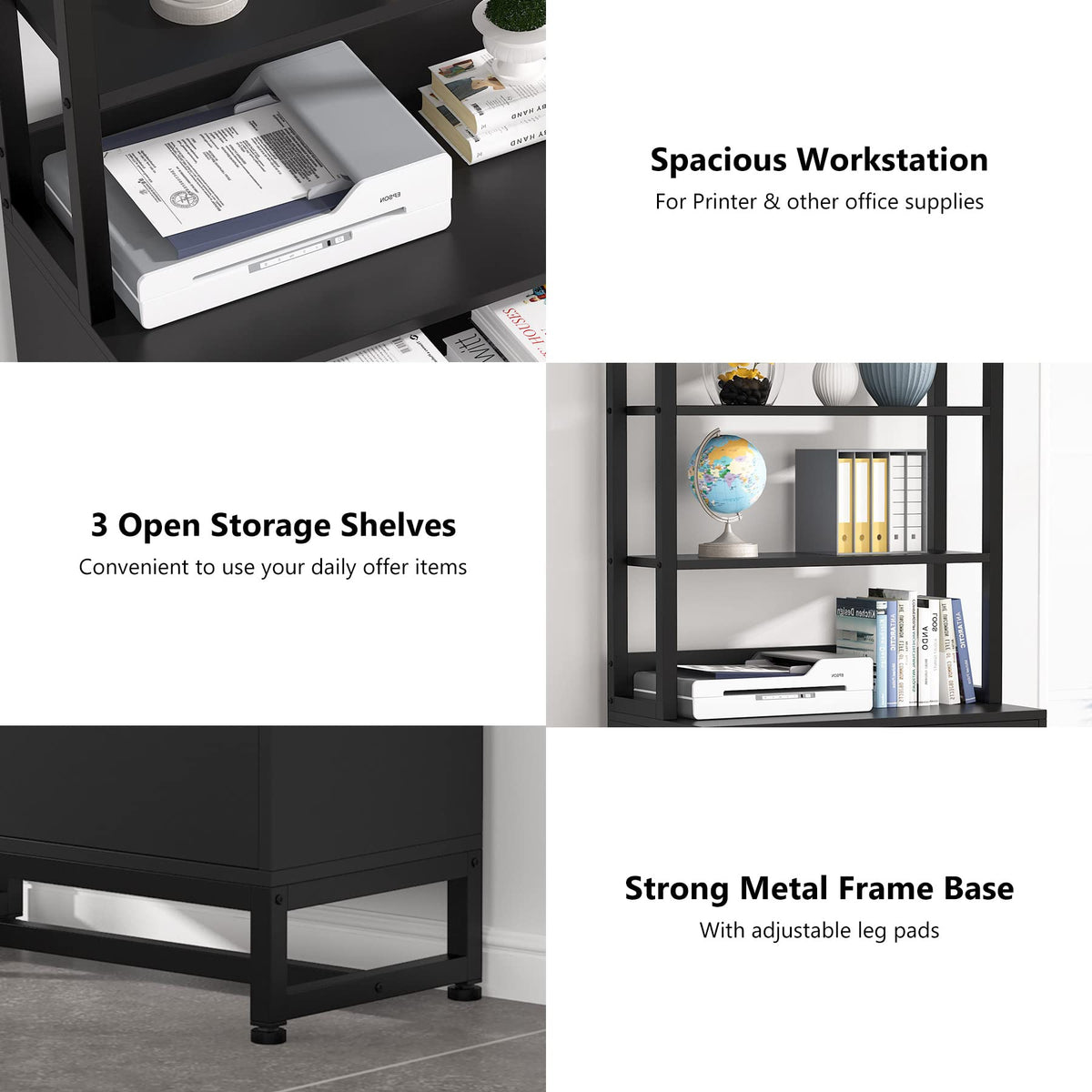 Locking File Cabinet with Bookshelf