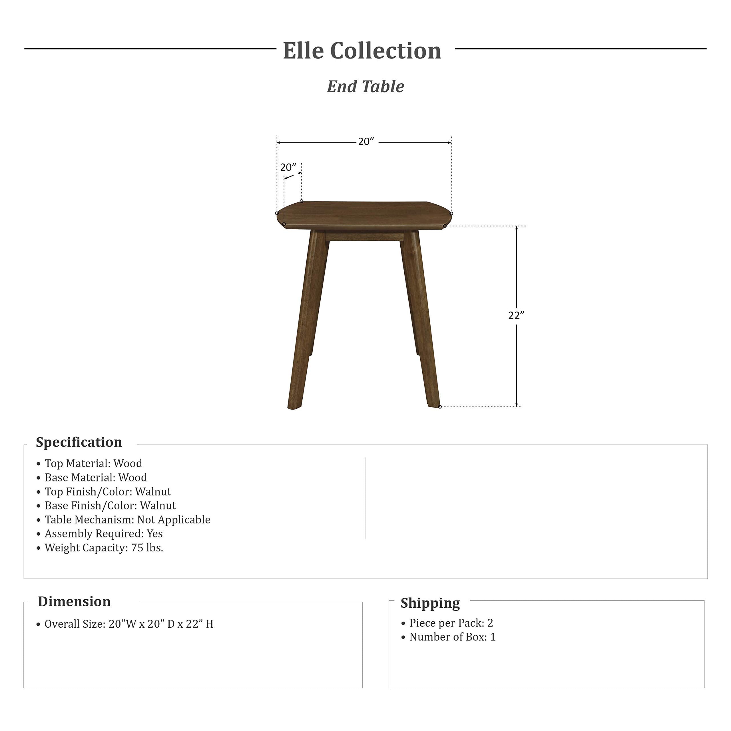 3-Piece Occasional Table Set – Walnut