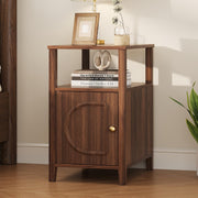 ViroformoFlutedEndTable,NarrowSideTable,FarmhouseSideNightstand
