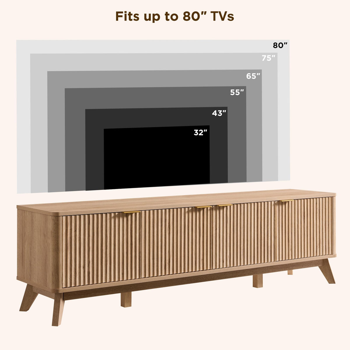 Fluted TV Stand