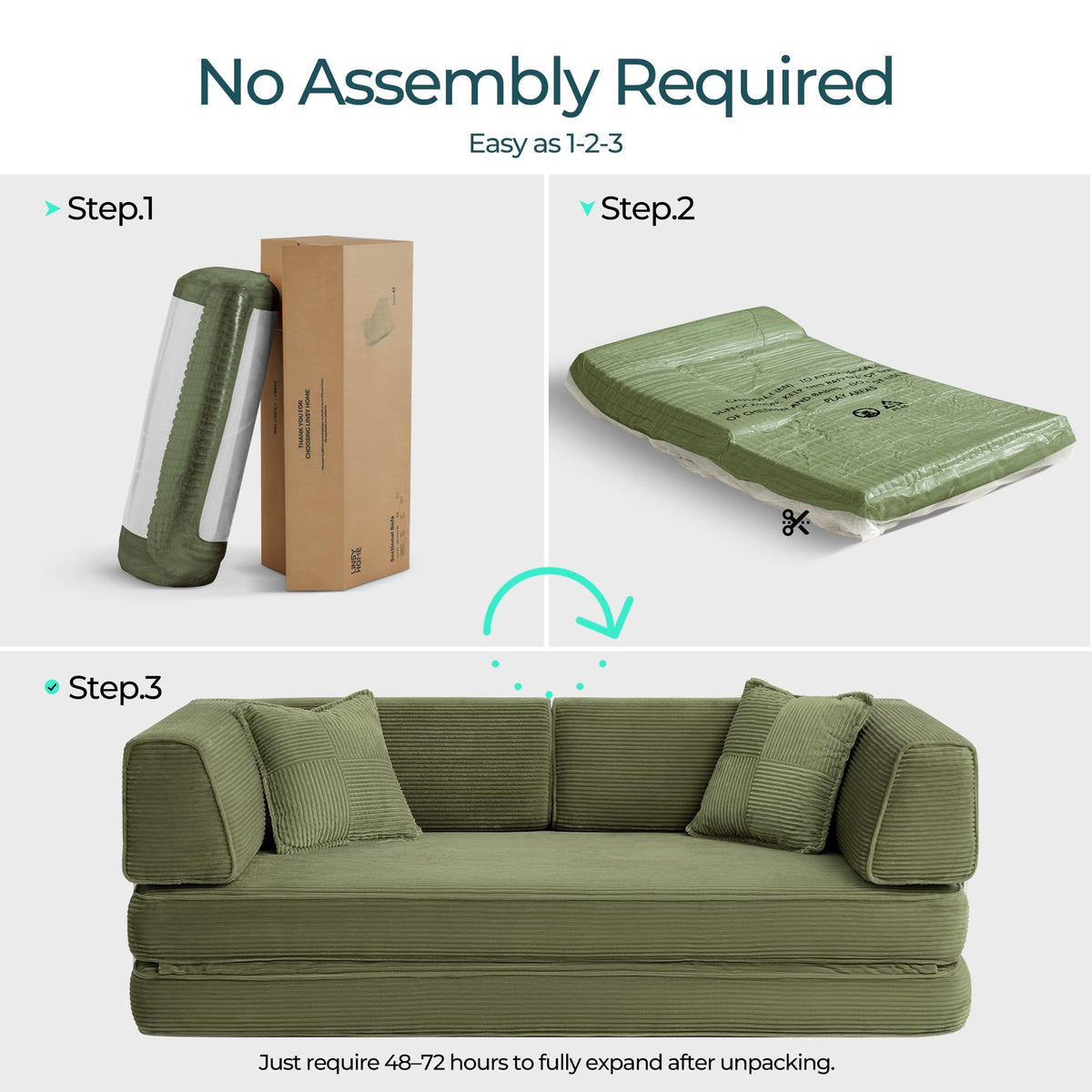 Corduroy Convertible Sofa Bed