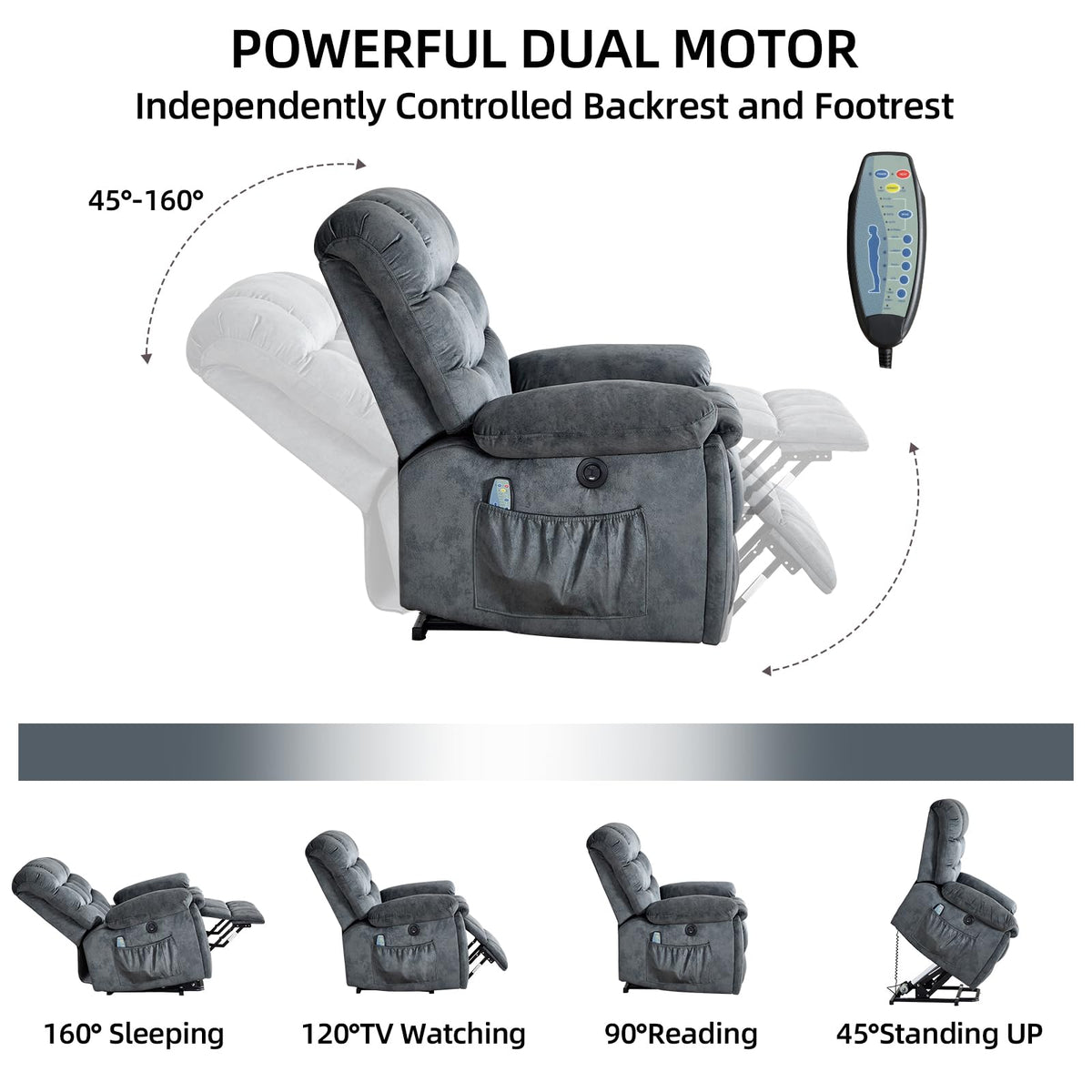 Power Lift Massage Recliner